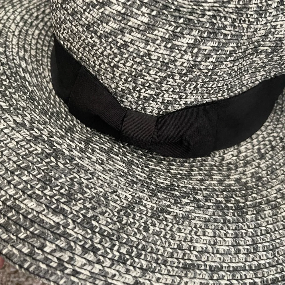 Grey Beach Raffia Hat